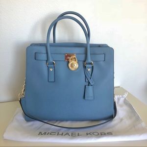 👜WEEKEND SALE👜 MK Hamilton Bag extra large soft blue
